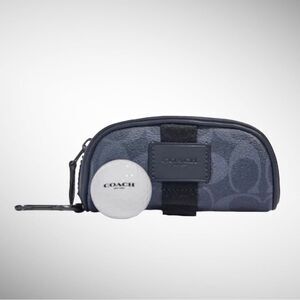 New With Tags COACH Golf Kit In Signature Blue and Black Canvas